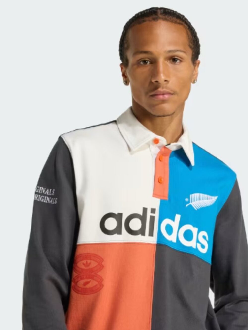 adidas ORIGINALS & ALL BLACKS HERITAGE RUGBY POLO Shirt - Picture 2 of 8